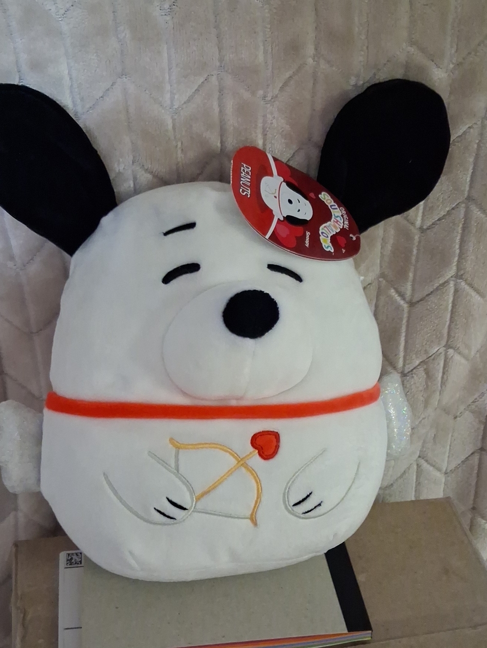 Squishmallows Peanuts Cupid Snoopy.